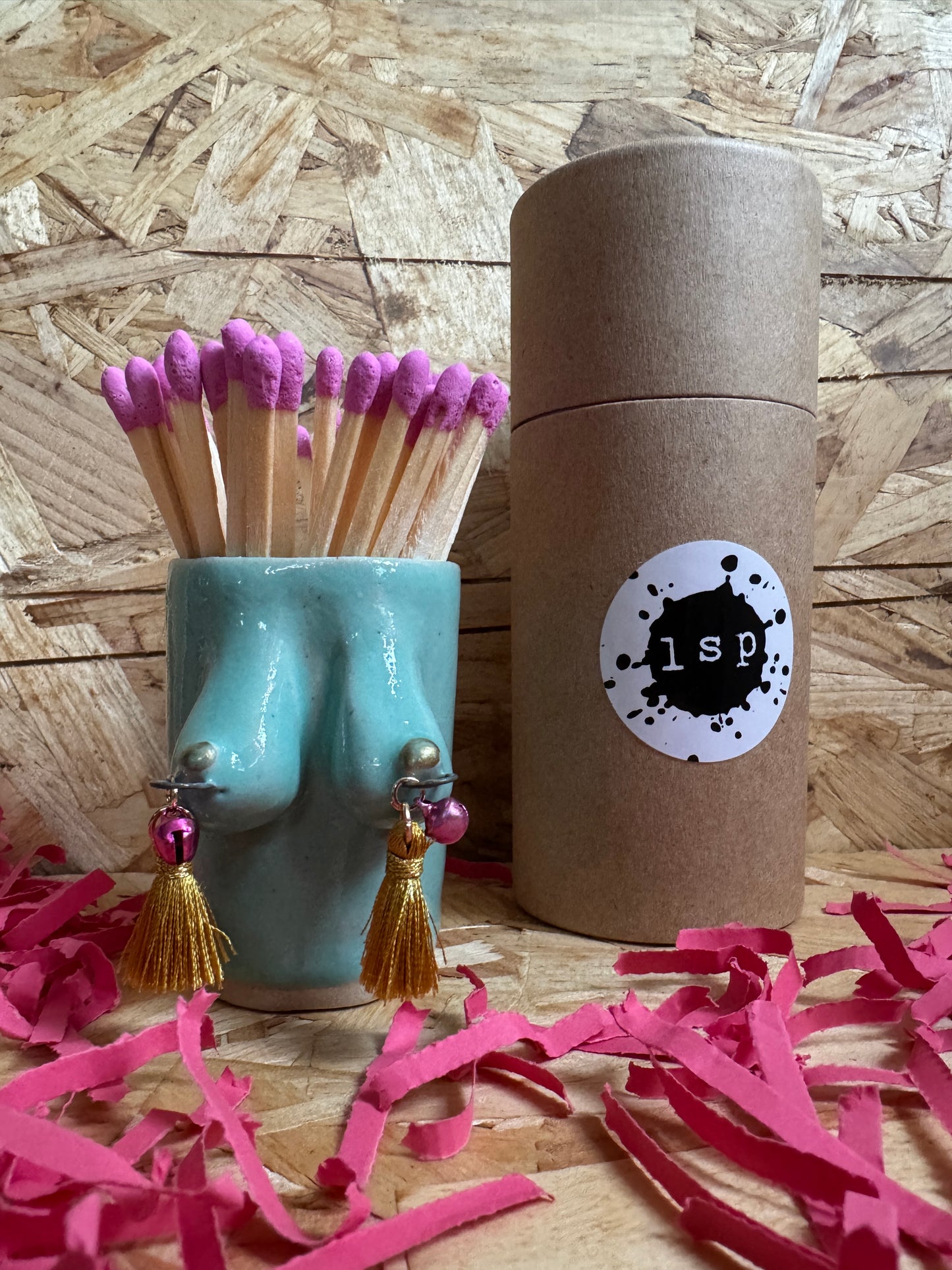 Boobie and bells matchstrike (turquoise)