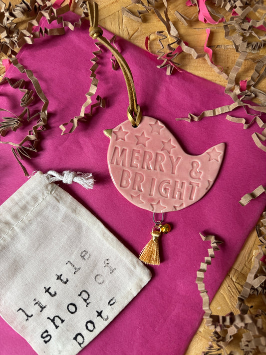 Merry & bright birdie