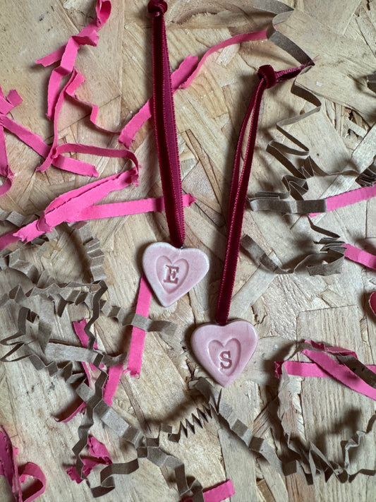 Personalised love hearts