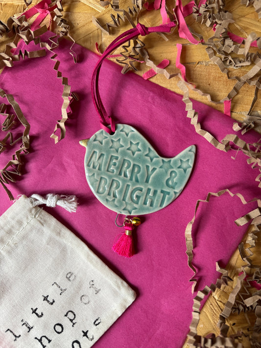 Merry & bright birdie