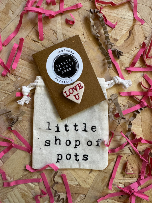 LOVE U mini magnet & card