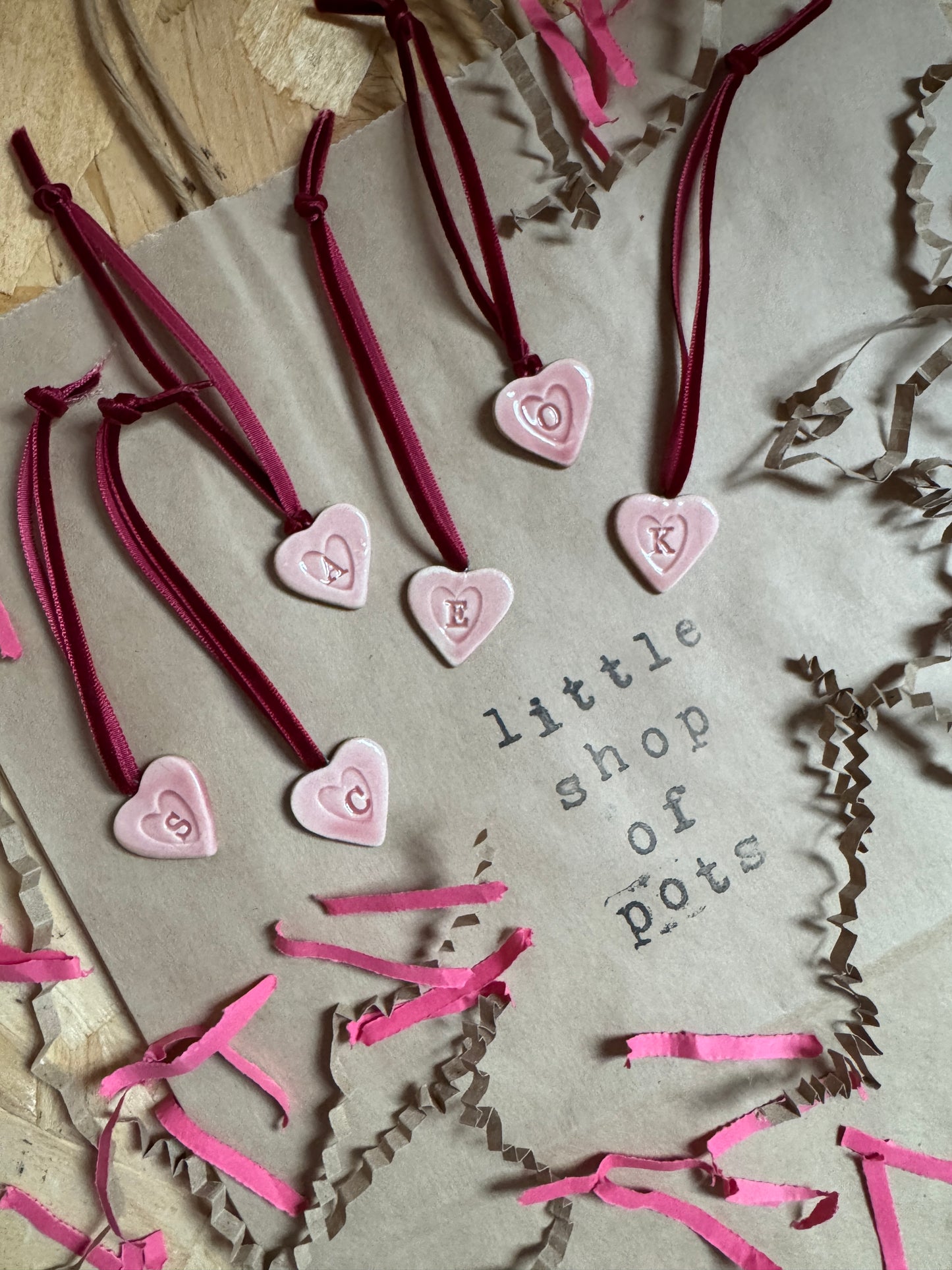 Personalised love hearts