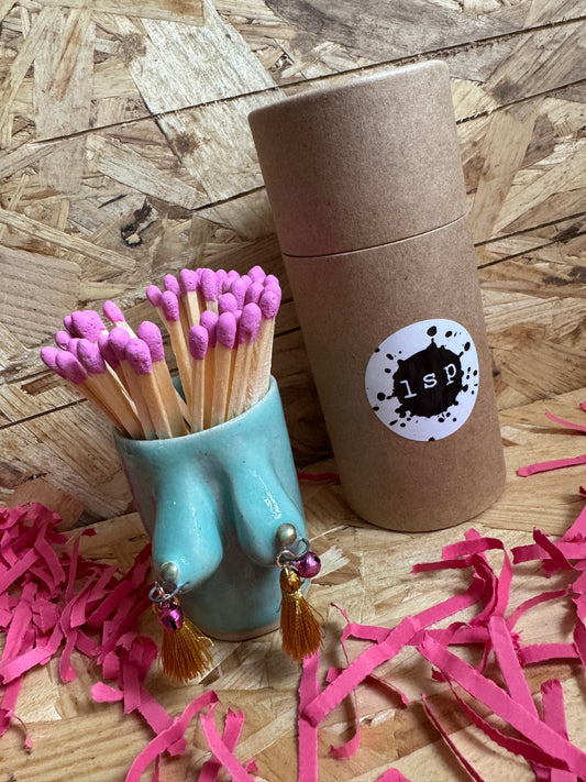 Boobie and bells matchstrike (turquoise)
