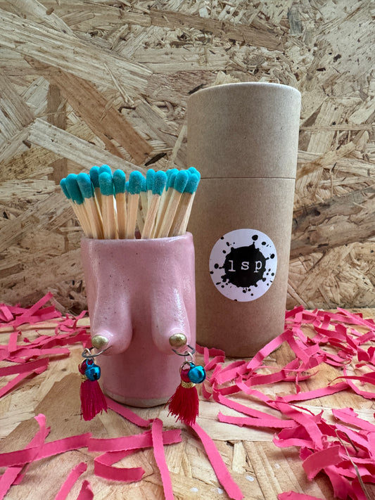 Boobie and bells matchstrike (pink)