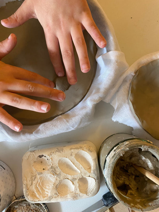 Make a set of flower press bowls